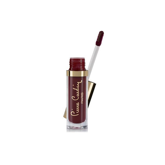 Pierre Cardin Paris Matt Wave Liquid Lipstick, Ultra Long Lasting, Soft And Creamy, Cherry Passion - Front View