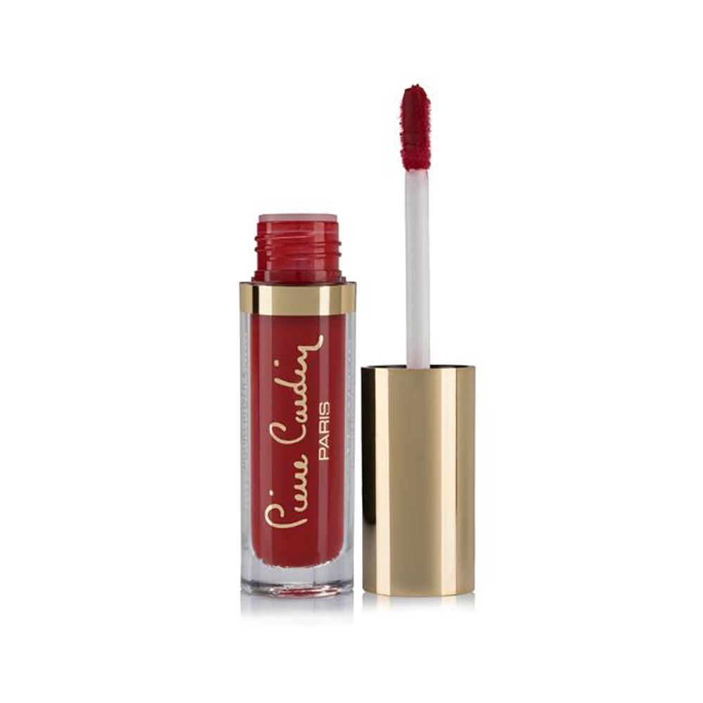 Pierre Cardin Paris Matt Wave Liquid Lipstick, Ultra Long Lasting, Soft And Creamy, Carmine - Front View