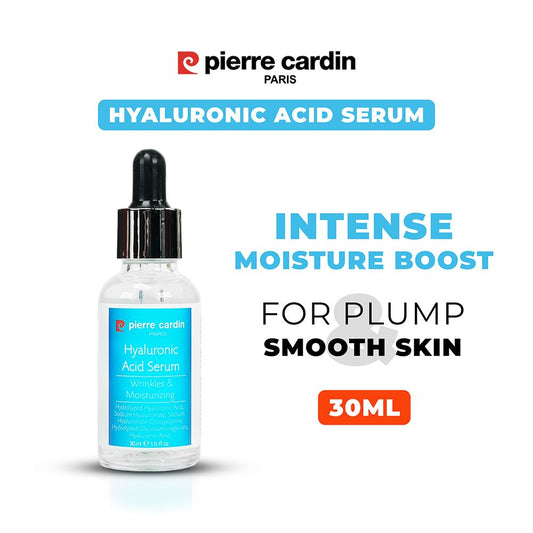 Pierre Cardin Paris Hyaluronic Acid Serum, For Plump Smooth Skin, Intense Moisture Boost, 30ml - Front View