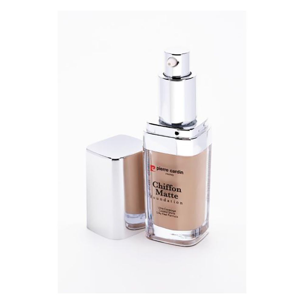 Pierre Cardin Paris Chiffon Matte Foundation, Ultra Coverage, Control Shine, Silky Feel Formula, Fair 303 - Front View