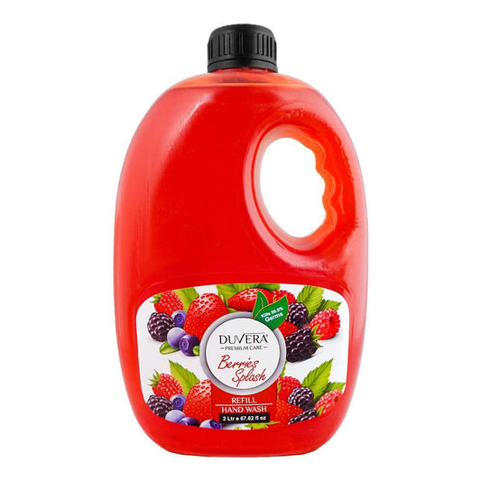 Duvera Berries Splash Refill Hand Wash, 2 Liter - Front View
