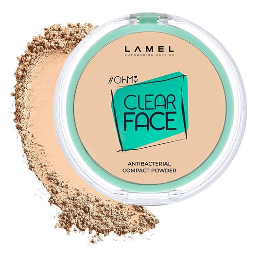 Lamel OhMy Clear Face Compact Powder, 9g, 402 Vanilla - Front View