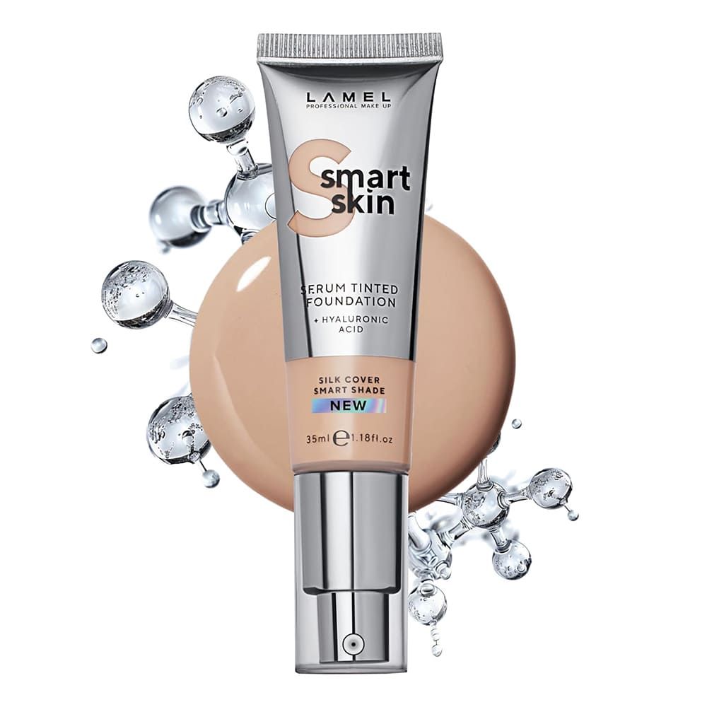 LAMEL Smart Skin Serum Tinted Foundation With Hyaluronic Acid, 35ml, 402 Beige - Front View