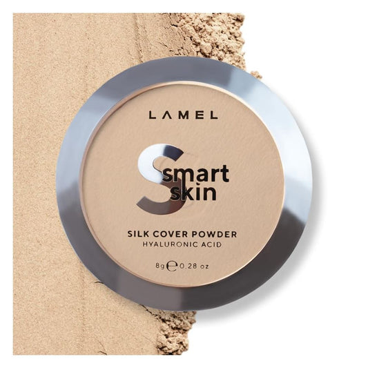 Lamel Smart Skin Silk Compact Powder With Hyaluronic Acid, 8g, 403 Medium Beige - Front View