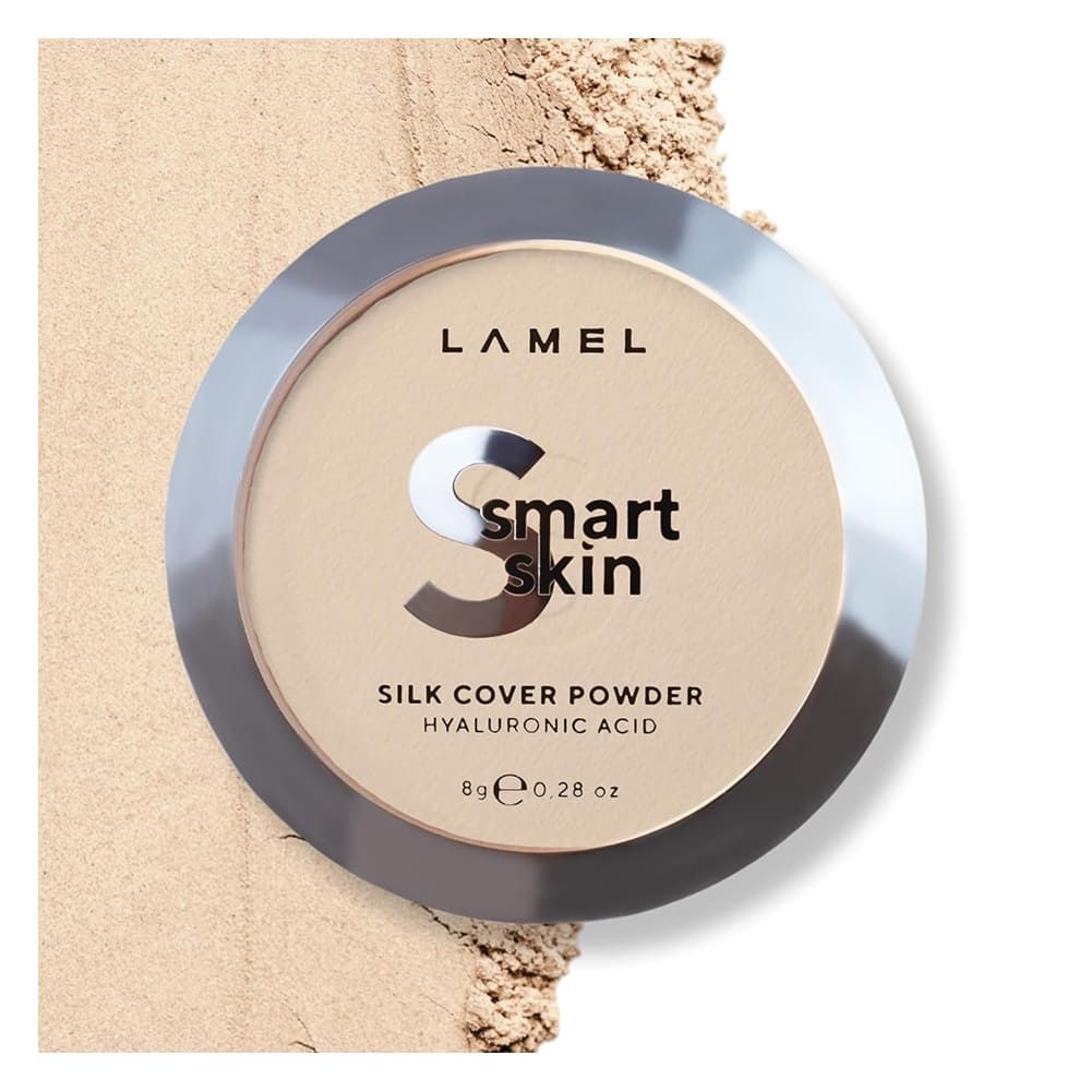 Lamel Smart Skin Silk Compact Powder With Hyaluronic Acid, 8g, 401 Vanilla - Front View