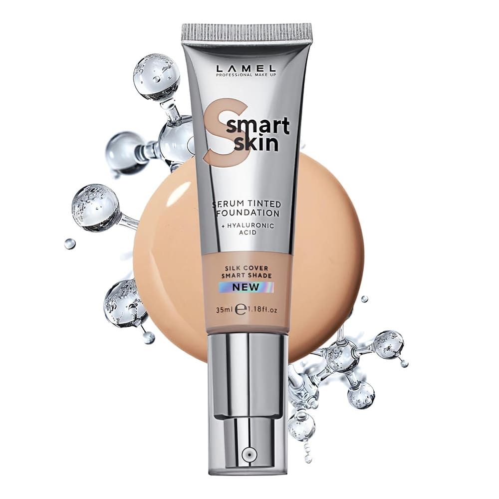 LAMEL Smart Skin Serum Tinted Foundation With Hyaluronic Acid, 35ml, 403 Ivory - Front View