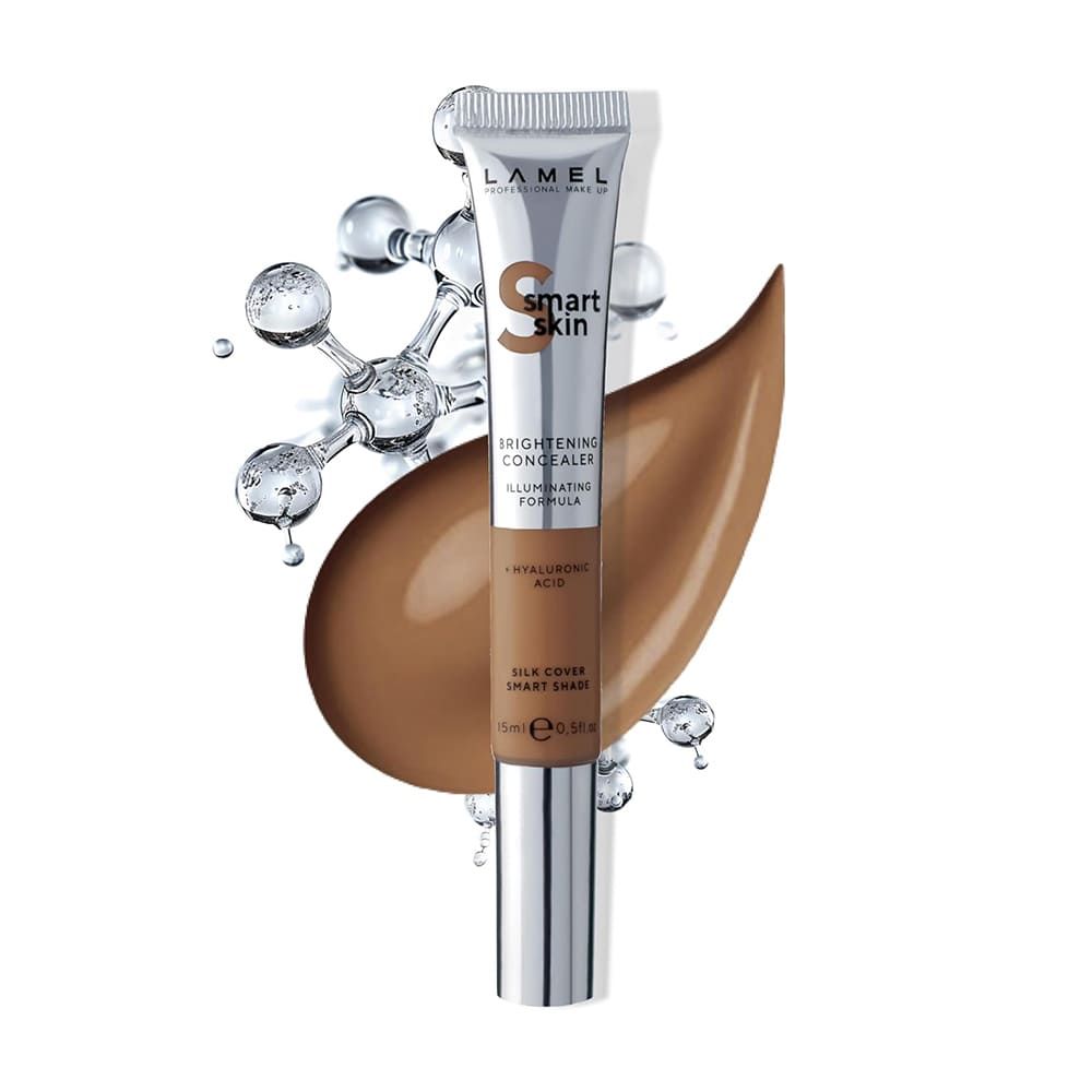 LAMEL Smart Skin Brightening Concealer With Hyaluronic Acid, 15ml, 406 Medium Deep - Front View