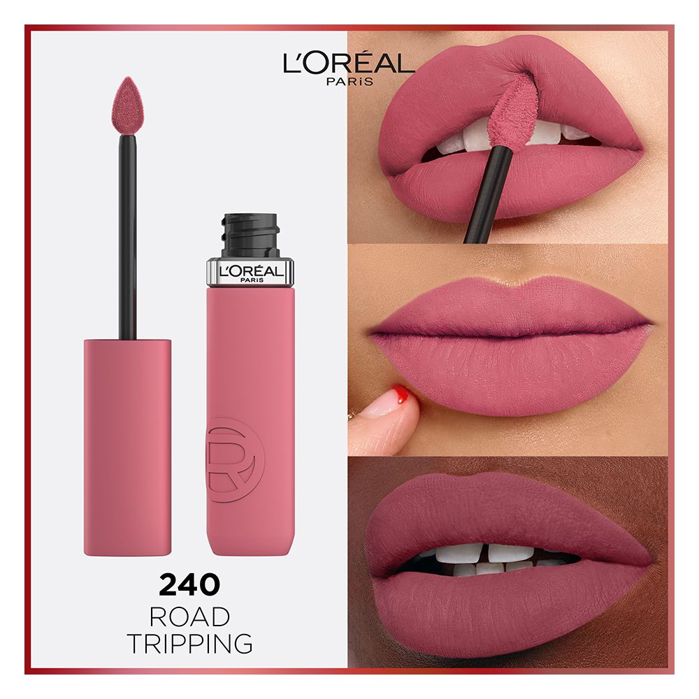 L'Oreal Paris Infallible Matte Resistance Liquid Lipstick, 240 Road Tripping - Front View
