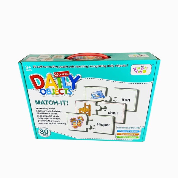 Daily Objects Match-It Puzzle: Fun Learning Game for Kids