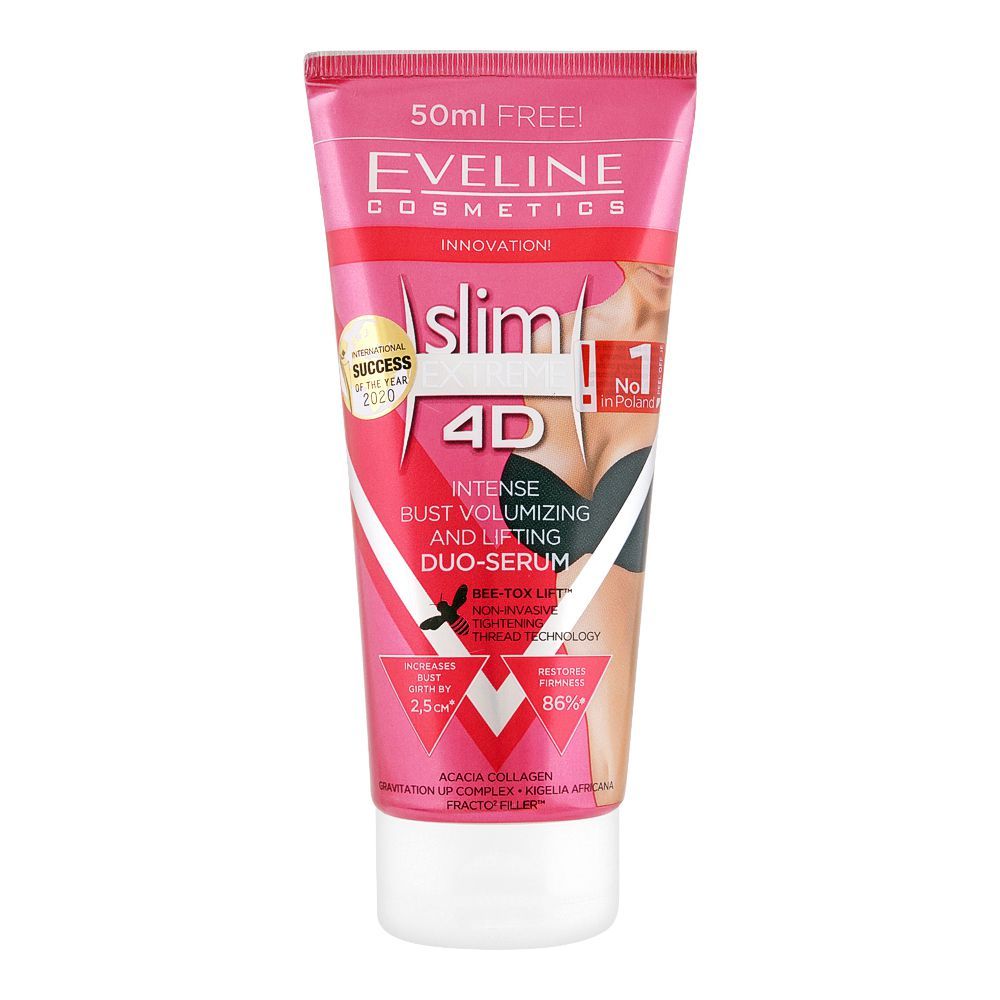 Eveline Slim Extreme 4D Mezo Push-Up Intensive Serum, 200ml - Front View