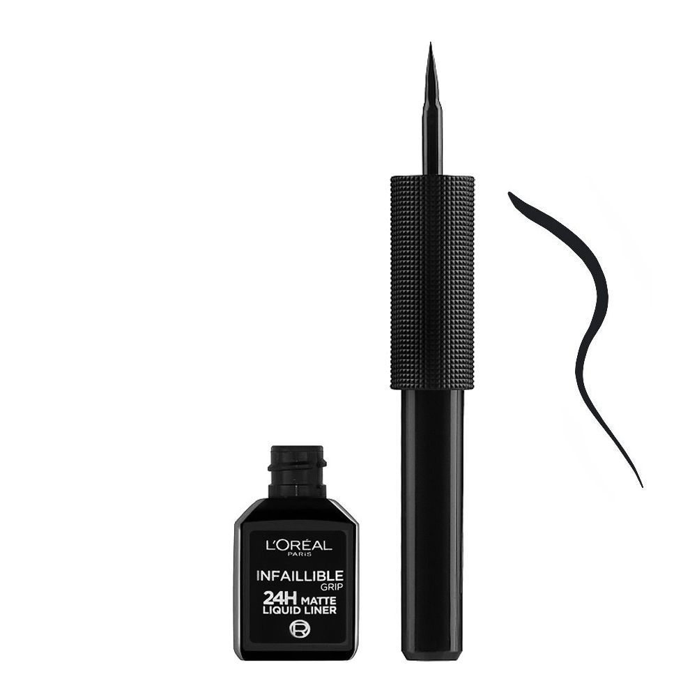 L'Oreal Paris Matte Signature Eyeliner, 01 Black - Front View
