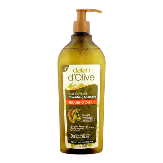 Dalan D'Olive Repairing Care Olive Oil Nutrition Shampoo, 400ml - Front View