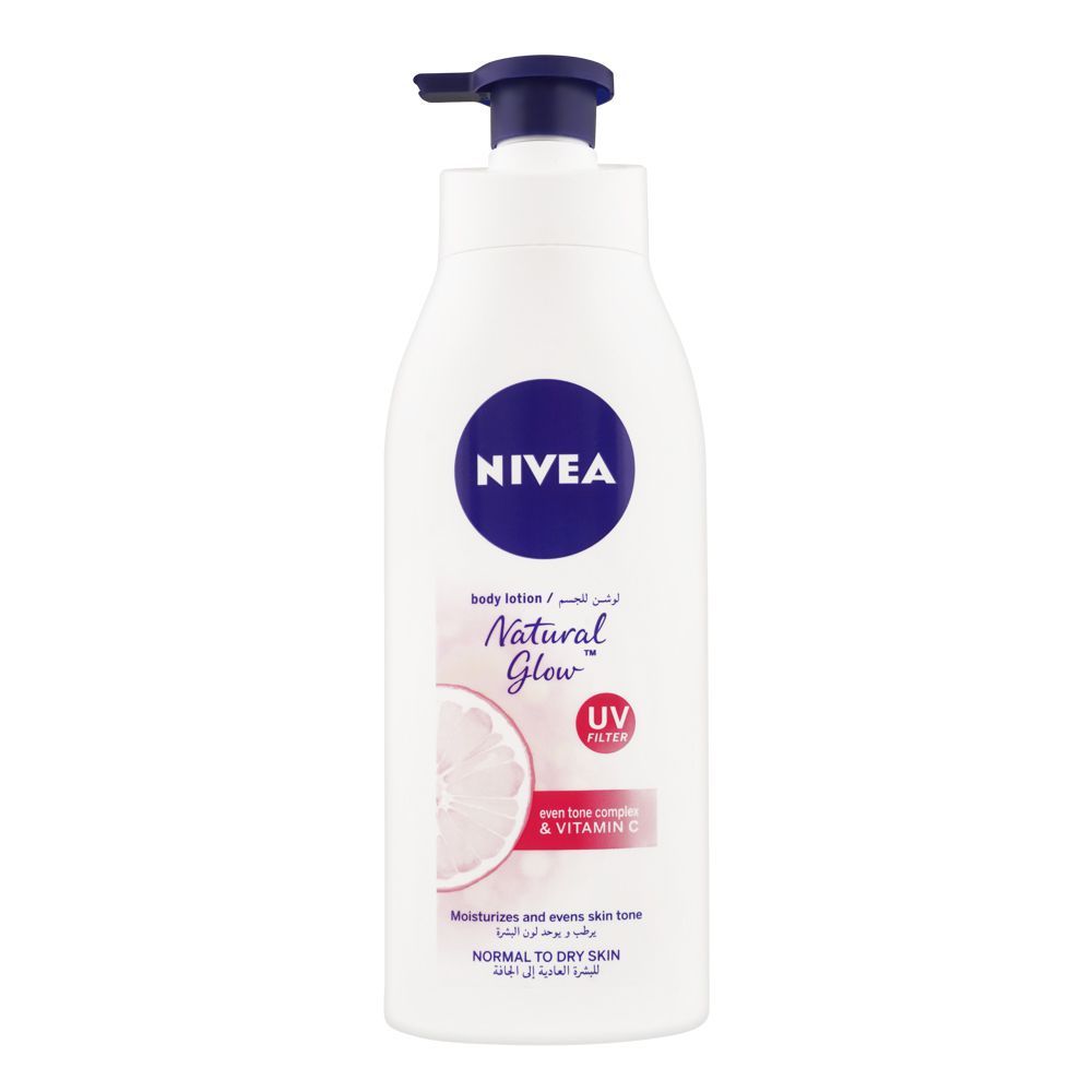 Nivea Natural Fairness UV Filter Body Lotion, Normal To Dry Skin, 400ml -  Front View