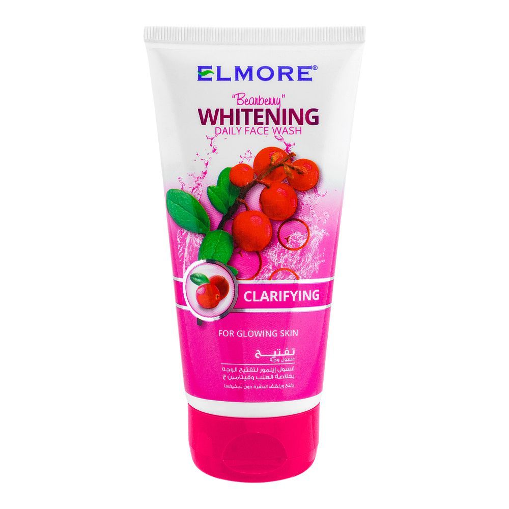 Elmore Clarifying Whitening Daily Face Wash, With Vitamin C, 150ml - Front View