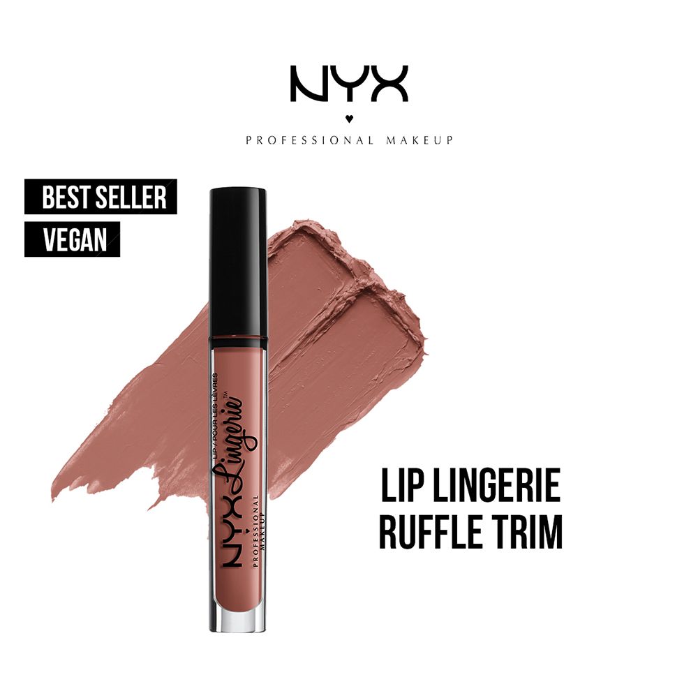 NYX Liquid Lipstick Lip Lingerie, 04 Ruffle Trim - Front View