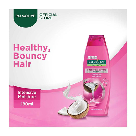 Palmolive Naturals Intensive Moisture Shampoo, For Dry/Coarse Hair, 180ml - Front View