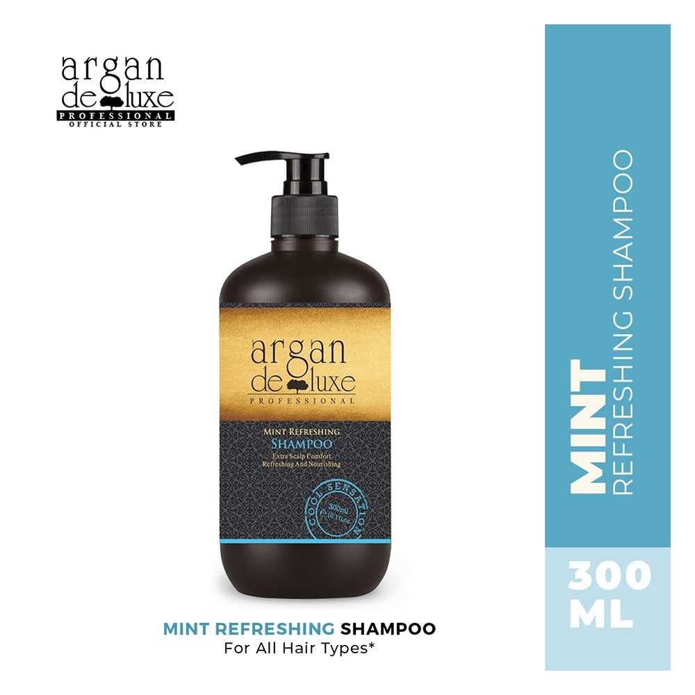 Argan De Luxe Mint Refreshing Shampoo, 300ml - Front View