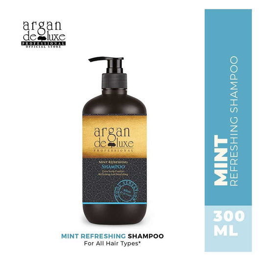Argan De Luxe Mint Refreshing Shampoo, 300ml - Front View