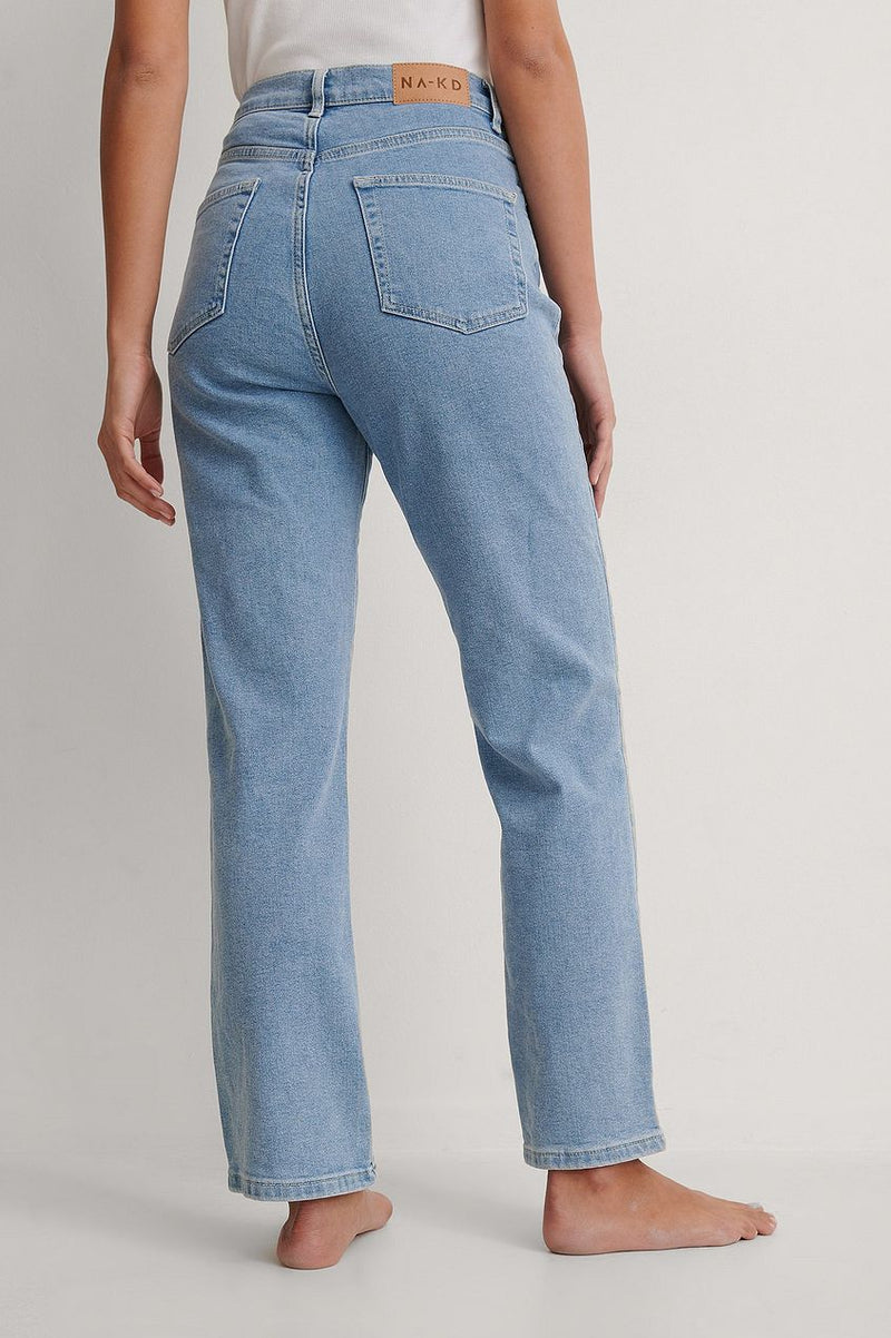 Organic Straight High Waist Jeans For Womens