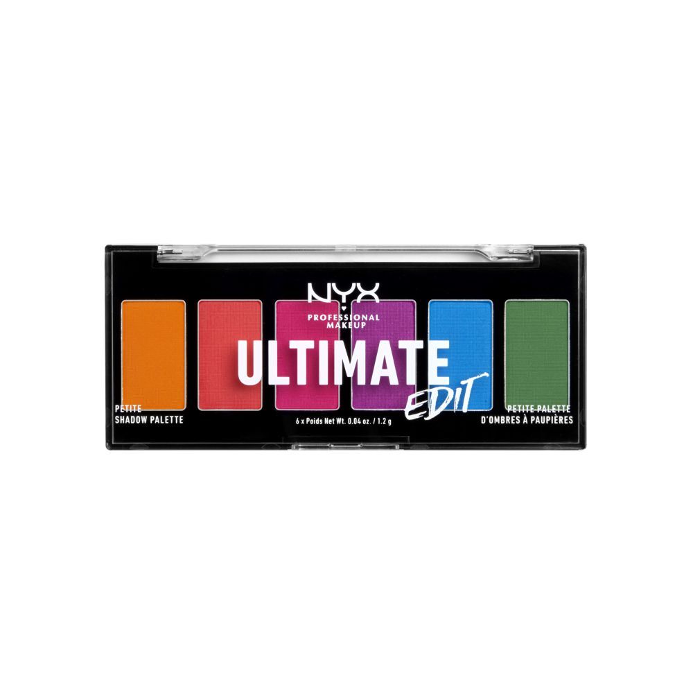 NYX Ultimate Edit Petite Shadow Palette, Brights - Front View