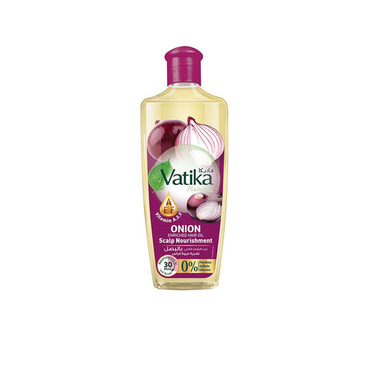 Dabur Vatika Naturals Scalp Nourishment Onion Enriched Hair Oil, 200ml - Front View