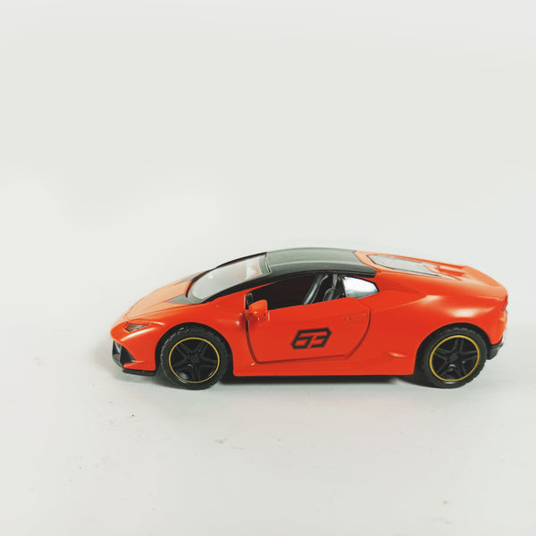 High-Quality Pull Back Sports Car - Orange