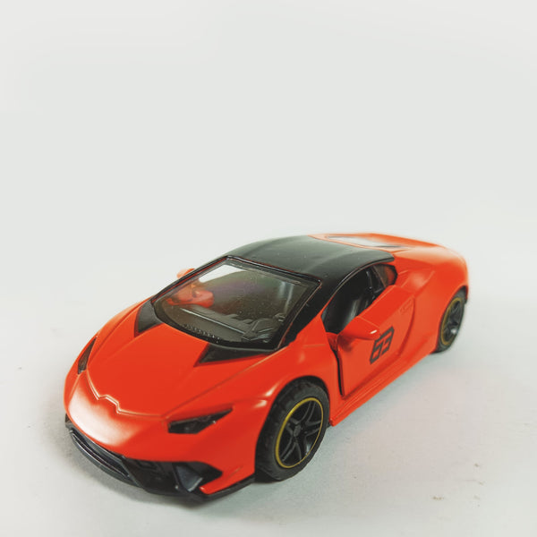 High-Quality Pull Back Sports Car - Orange