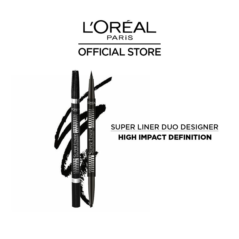 L'Oreal Paris Super Liner Super Star Duo Designer Liner, Black - Front View