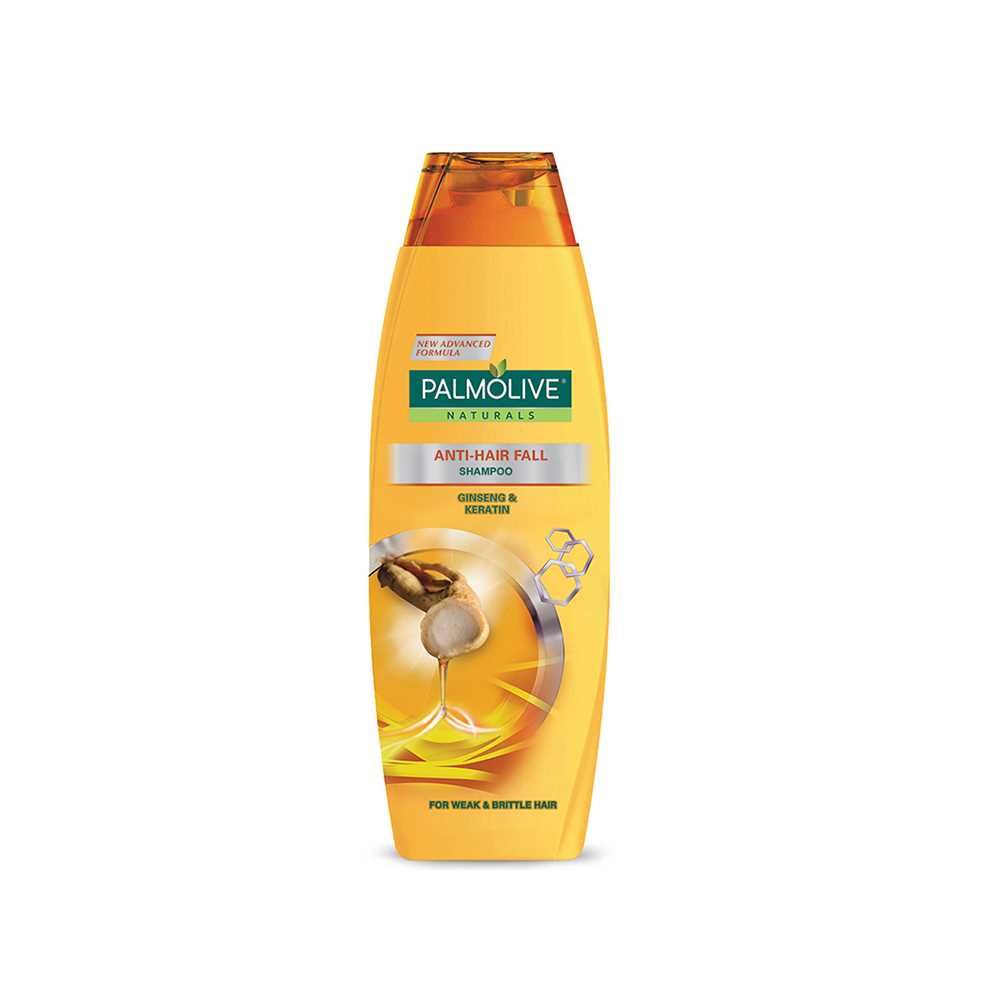 Palmolive Naturals Anti Hair Fall Shampoo, Ginseng & Keratin, For Weak & Brittle Hair, 180ml - Front View