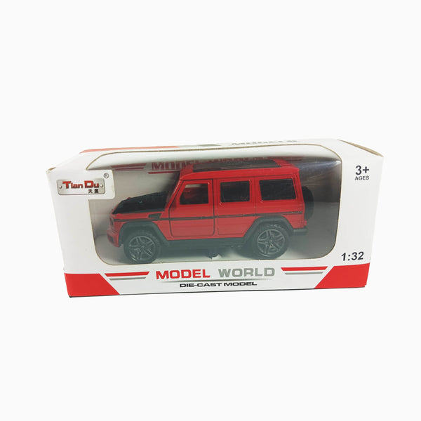 Tian Du Model World Die-Cast Jeep - Red