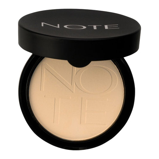 J. Note Luminous Silk Compact Powder, Argan Oil, 04 Sand - Front View