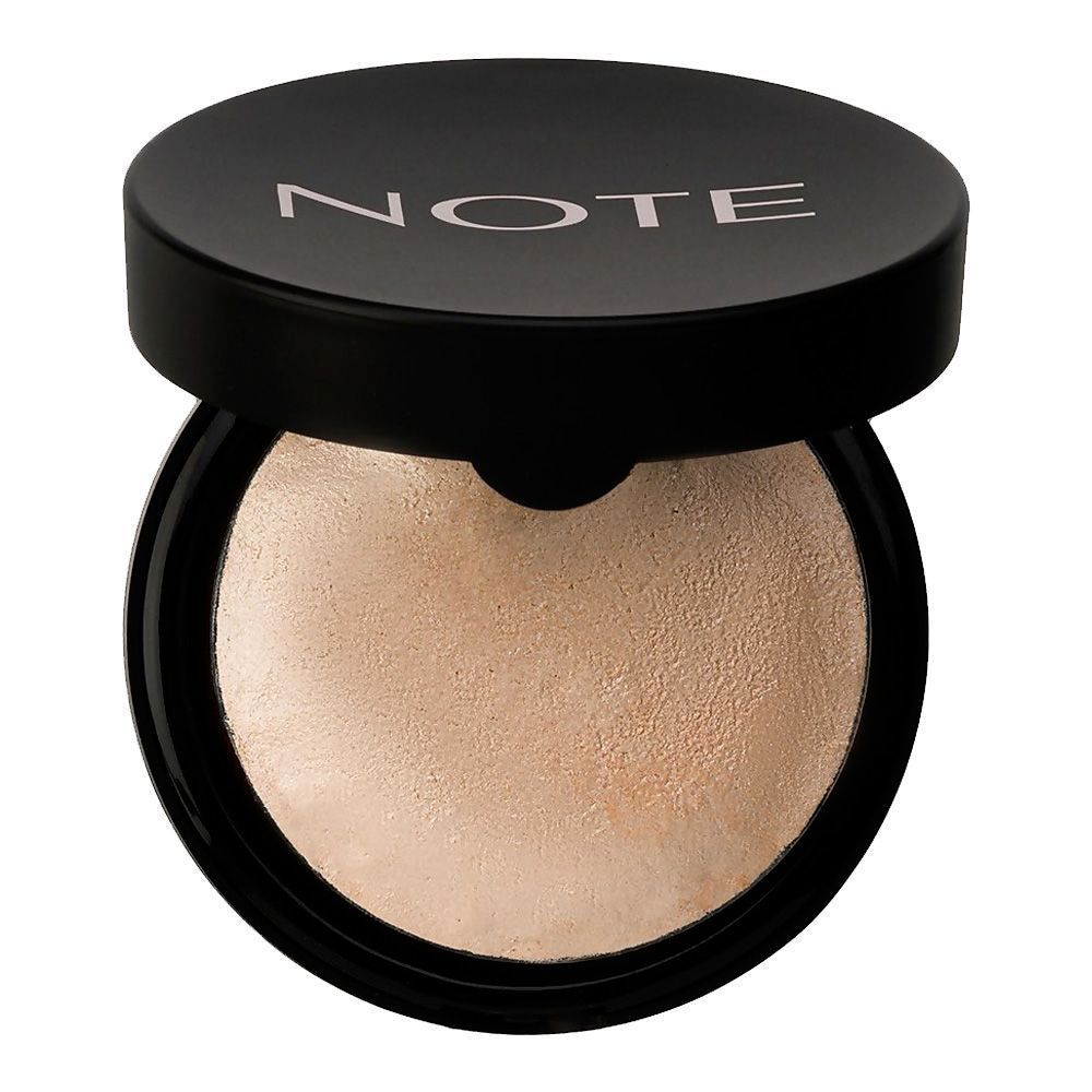 J. Note Baked Highlighter, 01 Moon Light - Front View