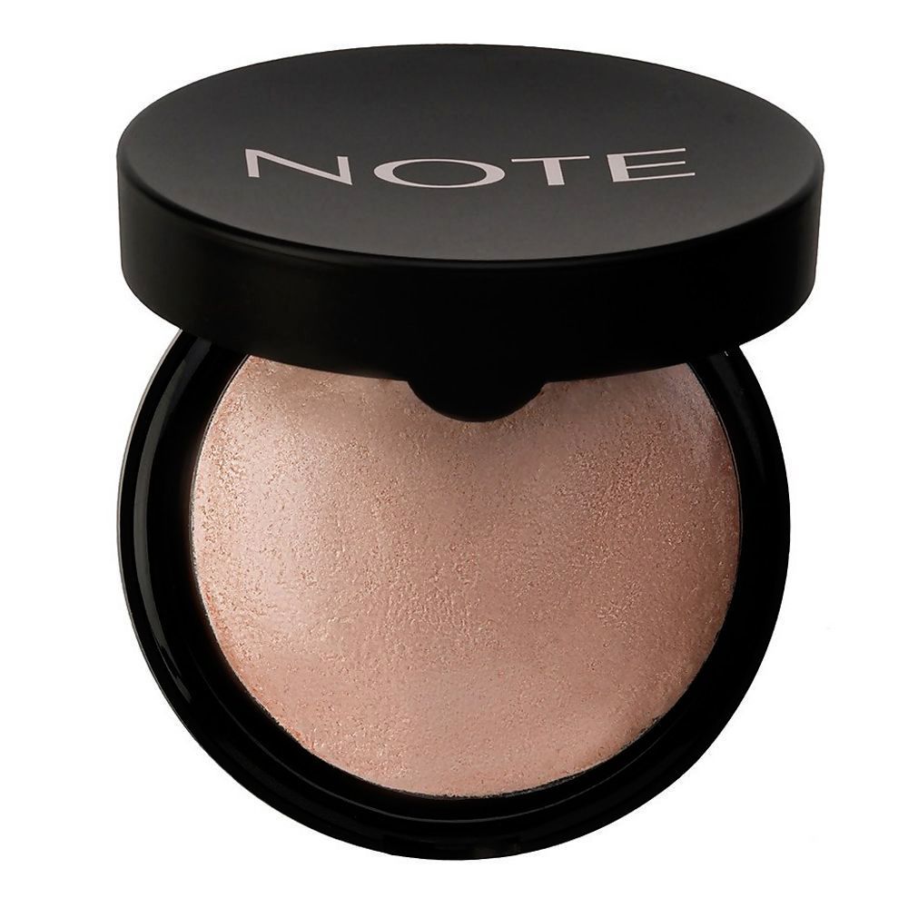 J. Note Baked Highlighter, 02 Sun Kiss - Front View