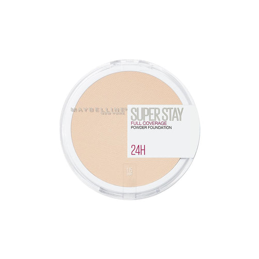 Maybelline New York Superstay 24h Full Coverage Powder Foundation, 115 Ivory - Front View