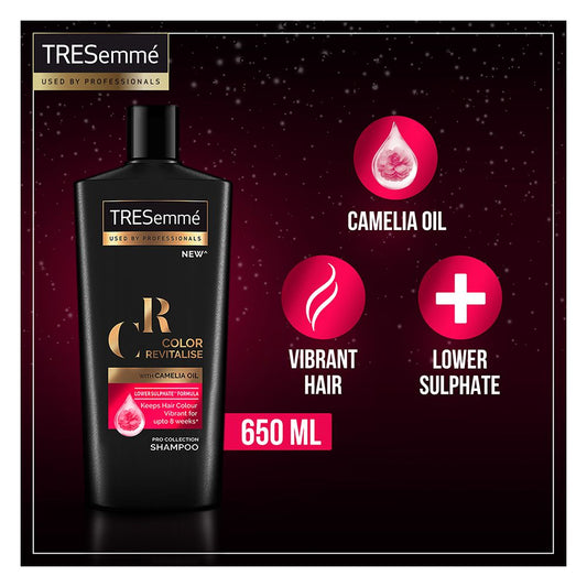 Tresemme Color Revitalise With Camelia Oil Pro Collection Shampoo, 650ml - Front View