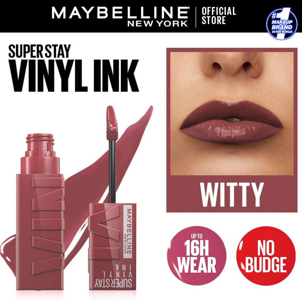 Maybelline New York Superstay Vinyl Ink Longwear Liquid Lipstick, 40, Witty - Front View